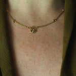 Haul Amulet Pendant made out of fairmined gold vermeil by April March Jewellery, sold by Percy Langley