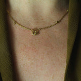 Haul Amulet Pendant made out of fairmined gold vermeil by April March Jewellery, sold by Percy Langley