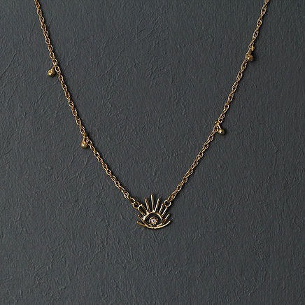 Haul Amulet Pendant made out of fairmined gold vermeil by April March Jewellery, sold by Percy Langley