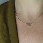 Haul Amulet Pendant made out of recycled silver by April March Jewellery, sold by Percy Langley 