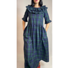 Heather Tartan Frill Dress by Minkie London