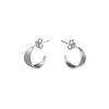 Icarus Small Silver Hoop Earrings