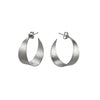 Make a statement with these Icarus Medium Hoop Earrings, the Icarus hoops are a contemporary take on the traditional hoop earring, made from textured sterling silver.  Dimensions: these hoops measure 1cm x 2.5cm.