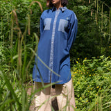 Etta Oversized Shirtdress in Japanese Denim Cotton