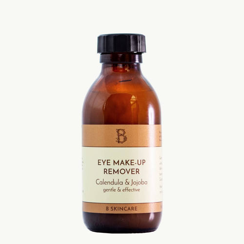 Eye Make Up Remover by B Skincare. A gentle and natural make up remover, containing healing calendula, soothing benzoin and moisturising jojoba. Suitable for all skin types. 150ml.