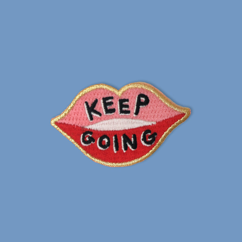 Keep Going Lips Patch by Eleanor Bowmer