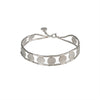 Paillette Disc and Bead Bracelet Silver by Cara Tonkin