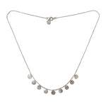 Paillette Silver Necklace