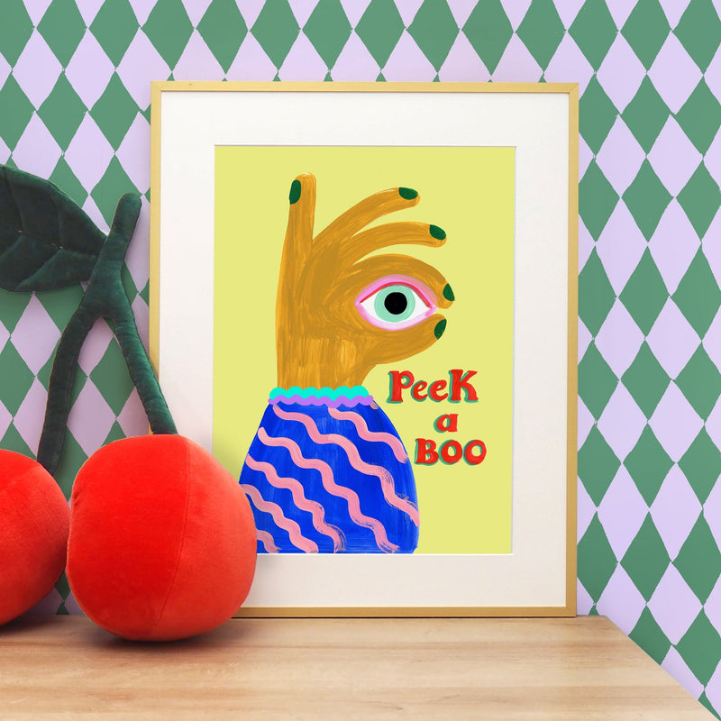 Peek A Boo A4 Print by Eleanor Bowmer