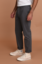 Pleated Trousers in Grey