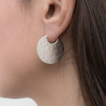 Paillette Disc Earrings Silver