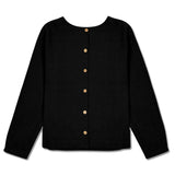 Roxane Linen Blouse  - Black