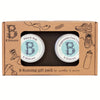 B Running Gift Pack by B Skincare. Contains two easily transportable 60ml tins of cooling Peppermint Foot Cream to soothe and nourish hot, dry & tired feet and soothing Muscle Rub with ginger, eucalyptus, lavender and juniper, to ease and restore sore muscles, the perfect gift for every runner.