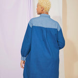 Etta Oversized Shirtdress in Japanese Denim Cotton