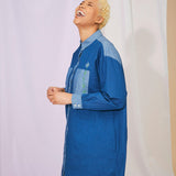 Etta Oversized Shirtdress in Japanese Denim Cotton