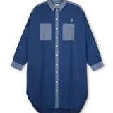 Etta Oversized Shirtdress in Japanese Denim Cotton