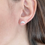 Selene Stud Silver Earrings