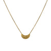 Selene Crescent Pendant Gold Necklace