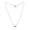 Selene Crescent Pendant Silver Necklace