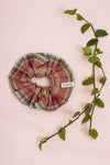 Scrunchie, Zero Waste, Pink Check | Deadstock Cloth