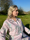 Fresh crisp white 100% Aegean cotton pyjamas with stand out prints for effortless style. Each print design is taken from a hand painted piece of art here in the UK, it’s then transformed into the striking fabric pattern on the highest quality 100% Aegean cotton. Long cotton fibres ensure strong durable soft cotton that actually improves with age.
