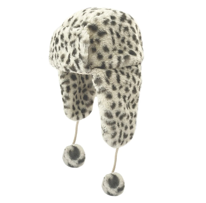 Snow Leopard Fur Hat by Rockahula Kids