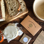 Sourdough Starter Kit from iconic baker The Melrose Kitchen in Brighton. This kit makes the original white sourdough loaf, which has a deliciously subtle and slightly sour flavour that everybody loves.