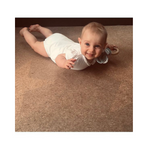 100% Natural and non-toxic, plastic free foam play mat.  These gorgeous play mats are made from natural rubber and cork, both sustainable and biodegradable materials.  The real benefits to you are that these wonderful play mats are both non slip and shock absorbing, as well as antibacterial and very easy to clean.   Fun star patterned design that's great for role play.   Dimensions: 128cm x 95cm x 0.6cm