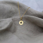 Star Amulet Pendant made out of fairmined gold vermeil by April March Jewellery, sold by Percy Langley