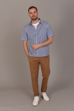 Pleated Trousers in Tan