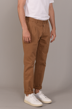 Pleated Trousers in Tan