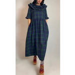 Heather Tartan Frill Dress by Minkie London