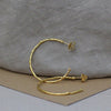 Large textured hoops made out of fairmined gold vermeil by April March Jewellery, sold by Percy Langley