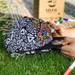 Tribal Colour In Snapback Cap by Selfie Craft Co