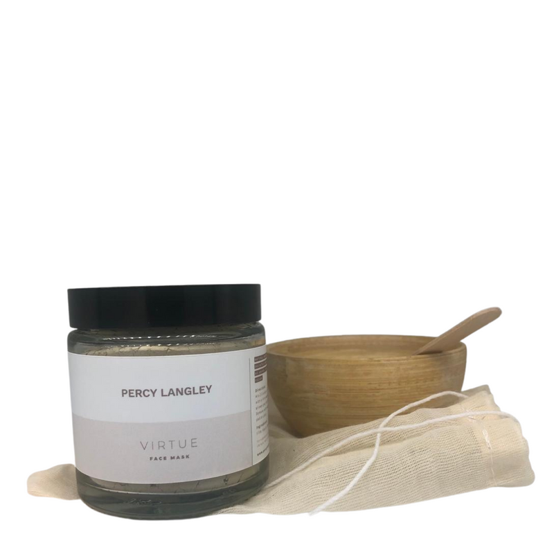 Our Virtue Clay Face Mask is handmade in the UK in small batches from 100% natural ingredients and is fragrance free. Designed as safe for use whilst pregnant or for anyone who may suffer from allergic reactions to heavily fragranced or chemically rich products.   The French Green Clay is rich in minerals, elements and naturally rejuvenating oxides. The Virtue mask is one of the most majestic and effective mineral skin clays for your skin. 