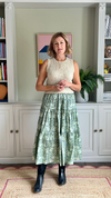 Ella Midi Skirt Laurel  by Minkie Studio for Percy Langley