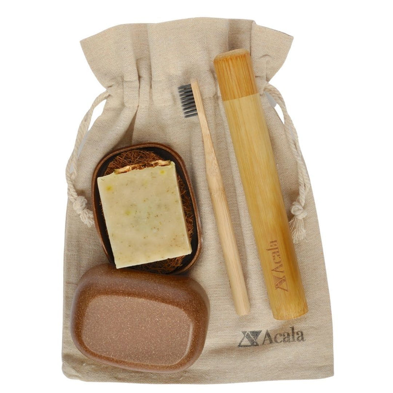 This zero waste gift bag however has everything you need to be fully pampered whilst travelling and also remain sustainable, by Percy Langley