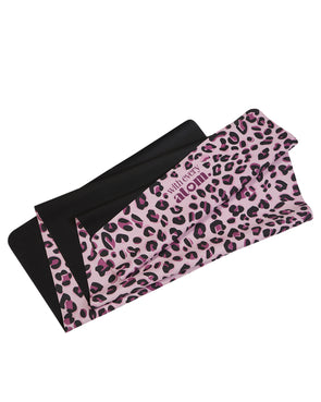 Stylish Pink Leopard Print Pilates Yoga Mat
