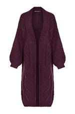 Plum Cardigan By Cara & The Sky