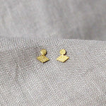 Textured Shape Studs Made From Fairmined Gold Vermeil