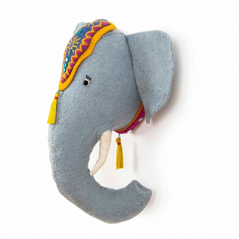 Elephant Felt Head by Sew Heart Felt