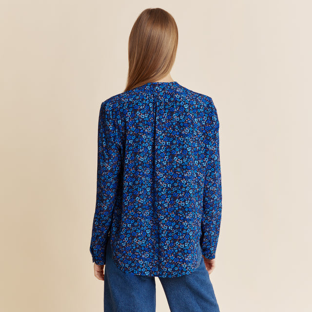 Blue Florence Pull On Blouse by Albaray