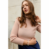Woolacombe Pink Alpaca Polo Neck by Percy Langley