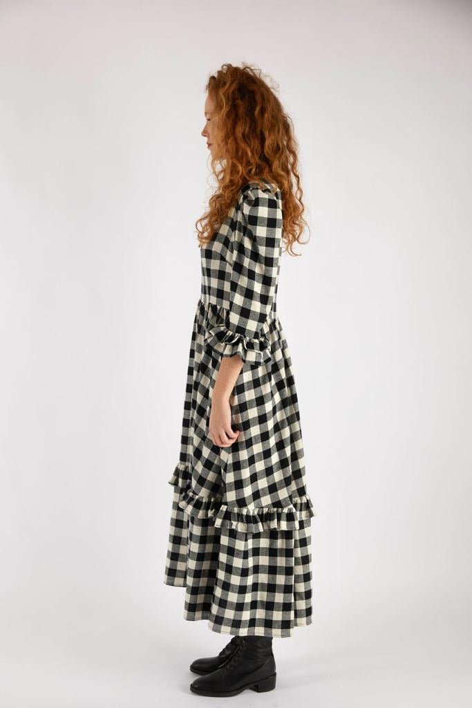 The Felicity Dress Oversized Gingham by The Well Worn