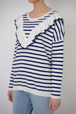 Annabel Jumper in Navy/Off White by LAM