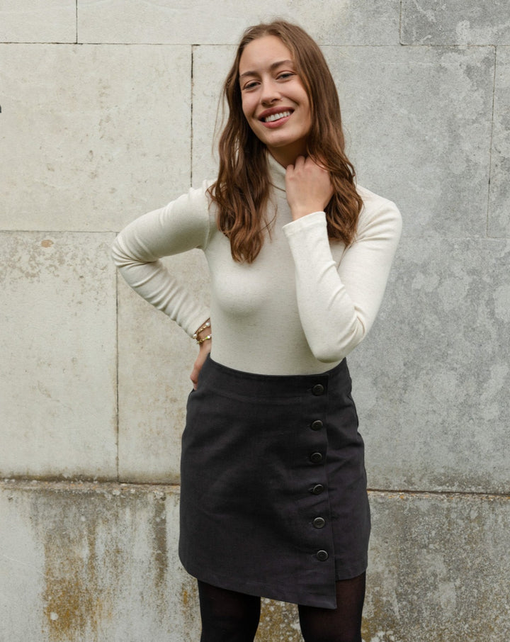 Organic Cotton Asymmetric Skirt by Onesta