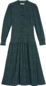 Mini Bud Drop Waist Ruffle Midi Dress by Albaray