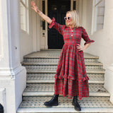 Red Tartan Felicity Dress