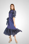 Floral Rosalie Dress in Mixed Print by The Well Worn