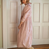 SAMPLE Annie Ruffle Neck Midi Dress